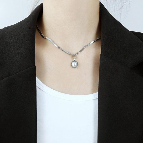 chokers friend necklace for women white artificial pearl pendant luxury steel color femme chain gifts party 2021 fashion, Golden;silver
chokers friend necklace for women white artificial pearl pendant luxury steel color femme chain gifts party 2021 fashion, Golden;silver