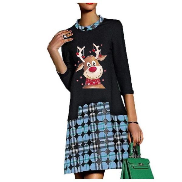 casual dresses winter 2021 woman cartoon christmas elk print dress polka dot elegant fashion women long sleeve loose y2k, Black;gray
casual dresses winter 2021 woman cartoon christmas elk print dress polka dot elegant fashion women long sleeve loose y2k, Black;gray