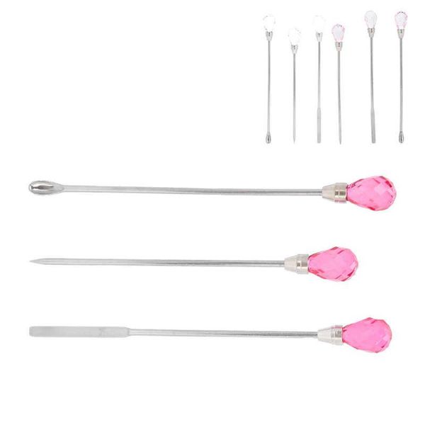 nail art equipment 3pcs professional stirring rod spatula set stainless steel needle stick diy tools, Silver
nail art equipment 3pcs professional stirring rod spatula set stainless steel needle stick diy tools, Silver