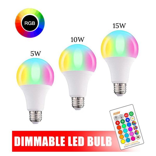 bulbs e27 led bulb 16 color changing rgb magic 5/10/15w 85-265v lamp spotlight + ir remote control dimmable for room
bulbs e27 led bulb 16 color changing rgb magic 5/10/15w 85-265v lamp spotlight + ir remote control dimmable for room