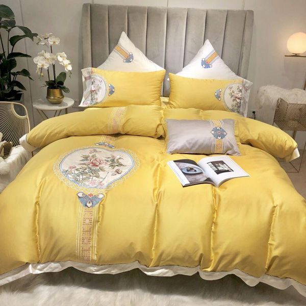 bedding sets luxury yellow 100s satin egyptian cotton chinese style embroidery cover flower set pillowcases duvet bed sheet classical
bedding sets luxury yellow 100s satin egyptian cotton chinese style embroidery cover flower set pillowcases duvet bed sheet classical