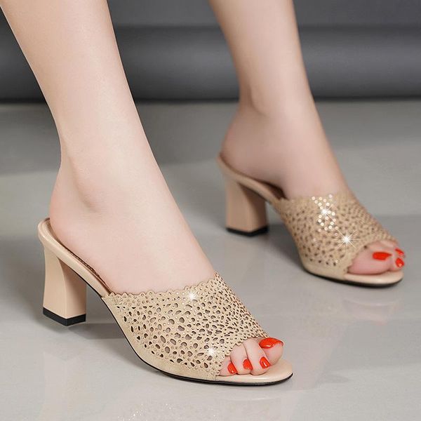 slippers 2021 genuine leather thick heel female high-heeled women's platform casual shoes plus size 4797, Black
slippers 2021 genuine leather thick heel female high-heeled women's platform casual shoes plus size 4797, Black