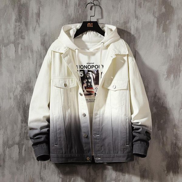 men's jackets casual denim korean style autumn winter gradient classic streetwear clothes clothing school students cowboy jacket, Black;brown
men's jackets casual denim korean style autumn winter gradient classic streetwear clothes clothing school students cowboy jacket, Black;brown