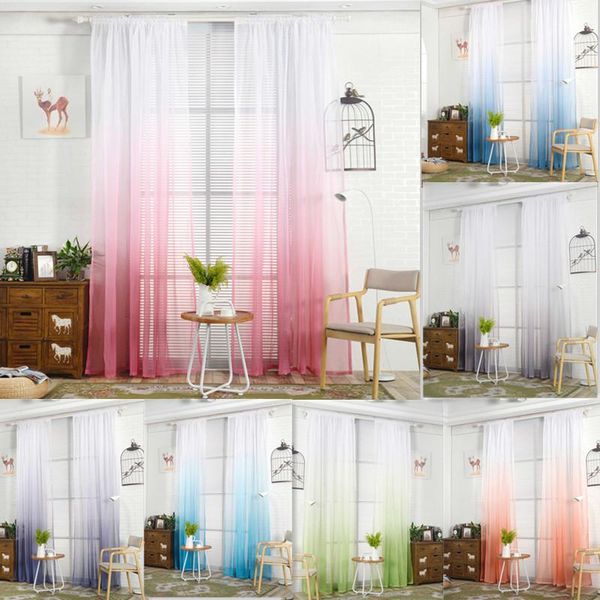 curtain & drapes gradient color voile window modern bay curtains for living room bedding balcony tulle sheer fabrics 1pc
curtain & drapes gradient color voile window modern bay curtains for living room bedding balcony tulle sheer fabrics 1pc