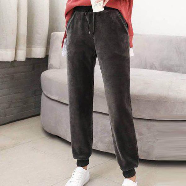 women's leggings women velvet elastic high waist loose pants solid color fall/winter warm straight long, Black
women's leggings women velvet elastic high waist loose pants solid color fall/winter warm straight long, Black