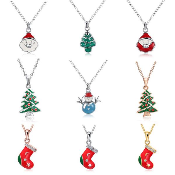 pendant necklaces christmas theme necklace for women green tree stocking snowman hat zircon festival jewelry gift, Silver
pendant necklaces christmas theme necklace for women green tree stocking snowman hat zircon festival jewelry gift, Silver