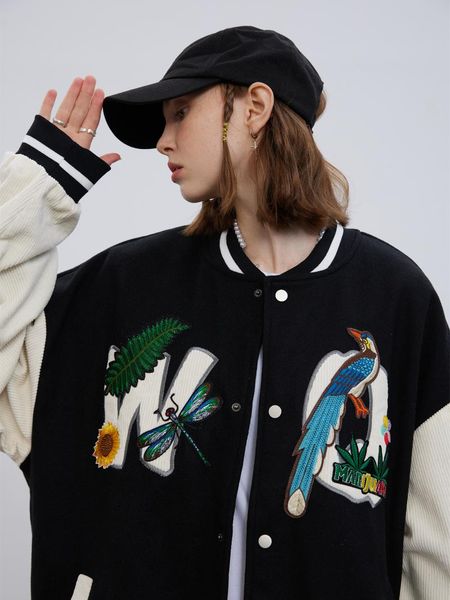 women's jackets embroidery thin light couple baseball jacket coat men's pilot uniform spring&autumn boyfriend style street, Black;brown
women's jackets embroidery thin light couple baseball jacket coat men's pilot uniform spring&autumn boyfriend style street, Black;brown
