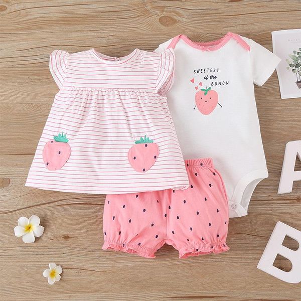 born cartoon cute baby girl clothes set summer short sleeve romper flower shorts 3pcs outfit infant clothing sets, White
born cartoon cute baby girl clothes set summer short sleeve romper flower shorts 3pcs outfit infant clothing sets, White