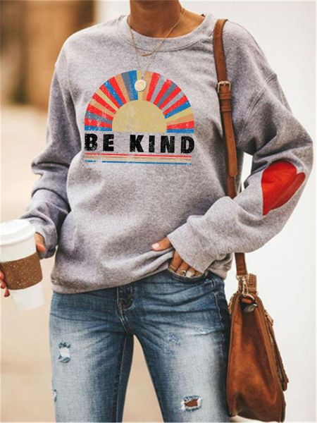 women's hoodies & sweatshirts be kind letter print rainbow women o-neck long sleeve arm love heart sweatshirt aesthetic oversized kpop, Black
women's hoodies & sweatshirts be kind letter print rainbow women o-neck long sleeve arm love heart sweatshirt aesthetic oversized kpop, Black