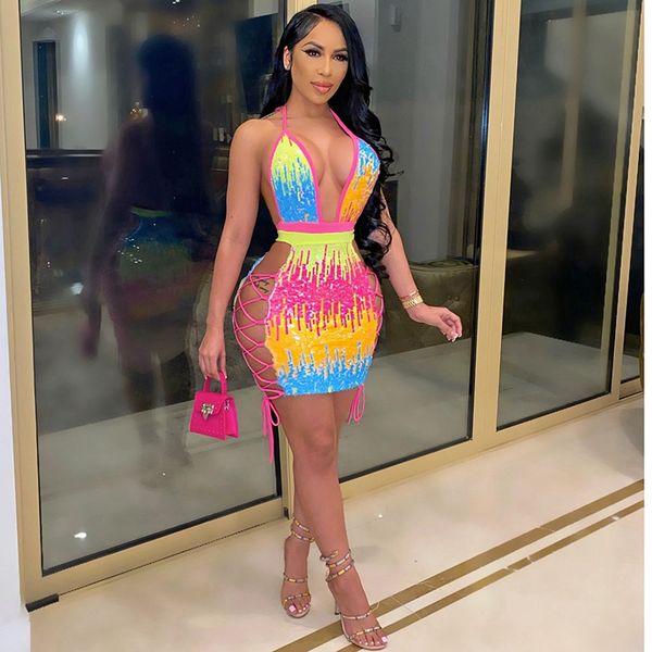 sequin birthday dress women party night glitter bodycon mini dress summer side hollow out backless night club dress, Black;white
sequin birthday dress women party night glitter bodycon mini dress summer side hollow out backless night club dress, Black;white