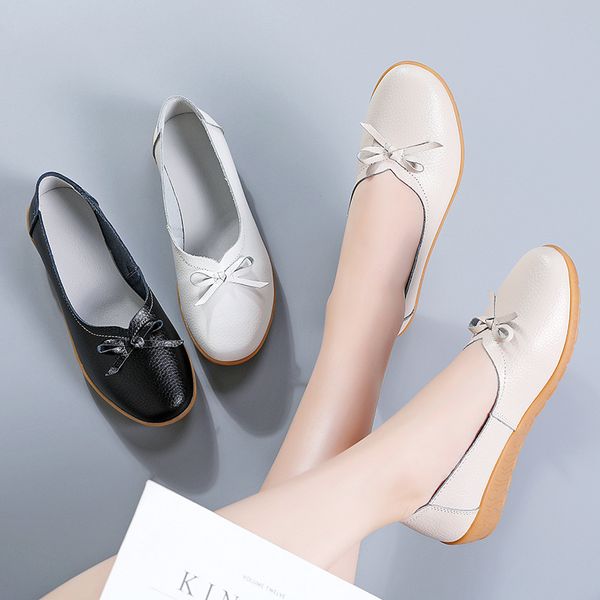 real cowhide flat women's sandal soft-soled comfortable peas shoes casual summer leather white shoe, Black
real cowhide flat women's sandal soft-soled comfortable peas shoes casual summer leather white shoe, Black
