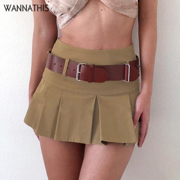 wannathis pleated mini skirts women summer with belt fashion casual shorts khaki color slim ruffles, Black
wannathis pleated mini skirts women summer with belt fashion casual shorts khaki color slim ruffles, Black