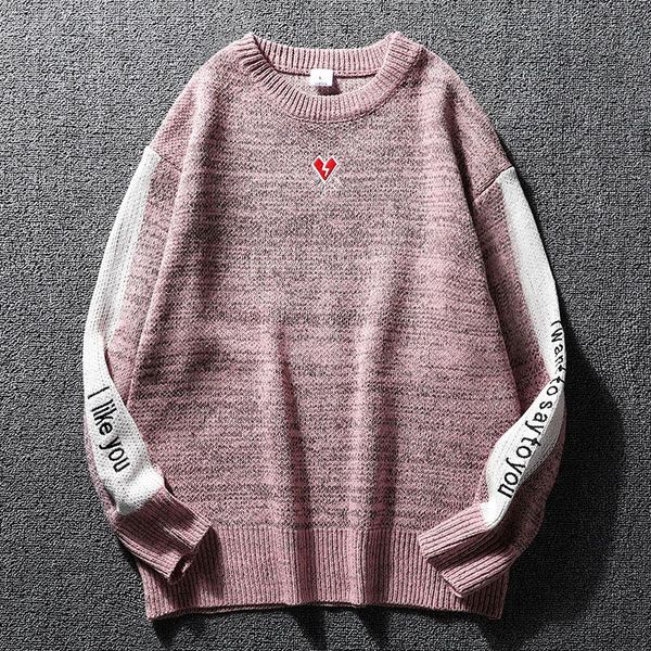 men's sweaters 2021 sweater pullover sitching printed autumn fashion casual loose thick o-neck wool, White;black
men's sweaters 2021 sweater pullover sitching printed autumn fashion casual loose thick o-neck wool, White;black