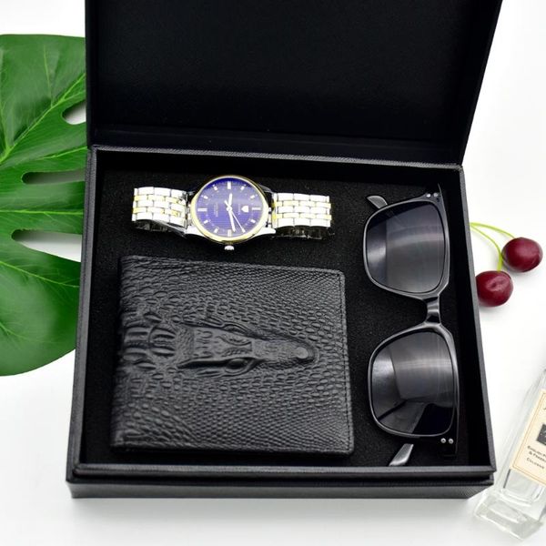 wristwatches fashion man business watch crystal stainless steel analog quartz wrist luxury gift box set good quality men's clock, Slivery;brown
wristwatches fashion man business watch crystal stainless steel analog quartz wrist luxury gift box set good quality men's clock, Slivery;brown