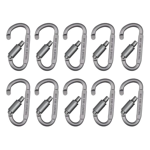 cords, slings and webbing 10pcs aluminum alloy d-ring outdoor camping hook professional accessory
cords, slings and webbing 10pcs aluminum alloy d-ring outdoor camping hook professional accessory