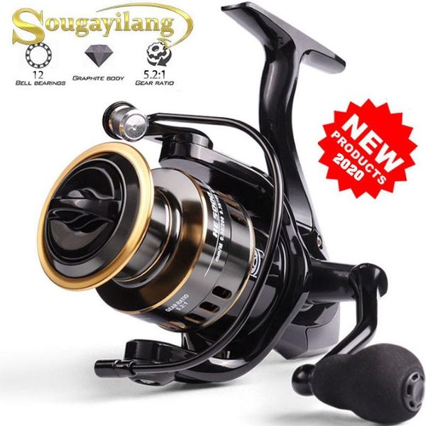 sougayilang 2021 1000-7000 series 12+1bb spinning fishing reel gear ratio 5.2:1 metal front drag handle spool s baitcasting reels
sougayilang 2021 1000-7000 series 12+1bb spinning fishing reel gear ratio 5.2:1 metal front drag handle spool s baitcasting reels