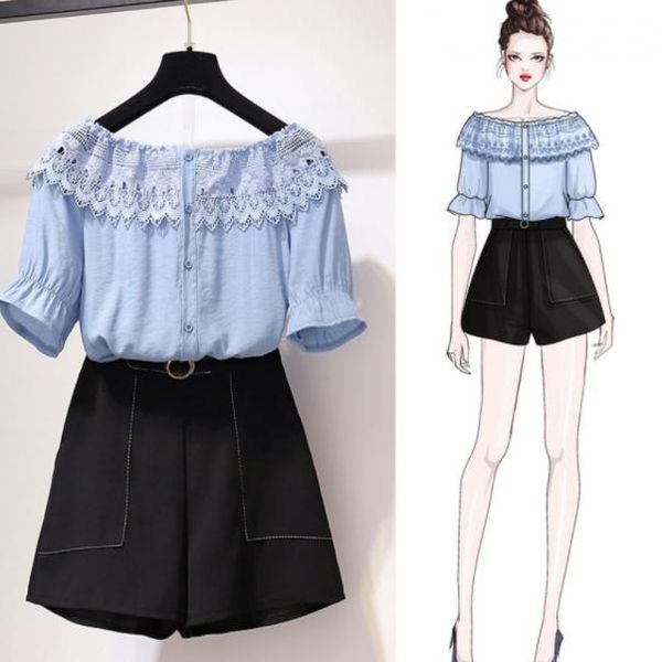 two piece dress 2021 summer women slash neck lace patchwork hollow out shirts+solid wide leg loose skirt suit female plus size 3xl sets aq55, White
two piece dress 2021 summer women slash neck lace patchwork hollow out shirts+solid wide leg loose skirt suit female plus size 3xl sets aq55, White
