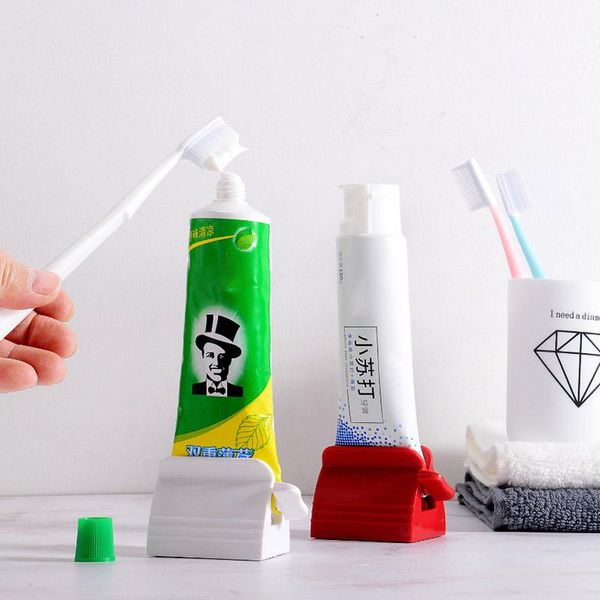 toothbrush holders toothpaste tube squeezer dispenser abs red/white rolling holder portable manual bathroom accessories
toothbrush holders toothpaste tube squeezer dispenser abs red/white rolling holder portable manual bathroom accessories