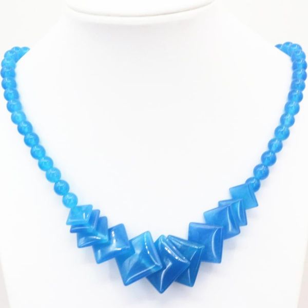 chains 6 style natural stone chalcedony pendant necklace for women jades yellow green blue 6mm round beads choker jewelry 18inch b631, Silver
chains 6 style natural stone chalcedony pendant necklace for women jades yellow green blue 6mm round beads choker jewelry 18inch b631, Silver