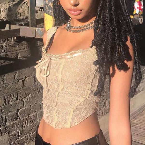 women's tanks & camis vintage bow lace corset fairy core aesthetic backless square neck crop women summer tank female basic sh, White
women's tanks & camis vintage bow lace corset fairy core aesthetic backless square neck crop women summer tank female basic sh, White
