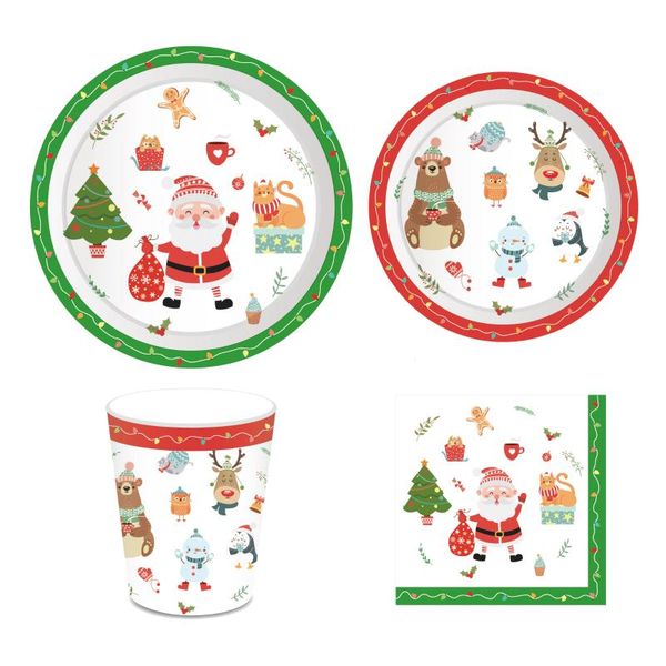 disposable dinnerware merry christmas decorations for home santa claus tableware sets happy years celebration party favors
disposable dinnerware merry christmas decorations for home santa claus tableware sets happy years celebration party favors