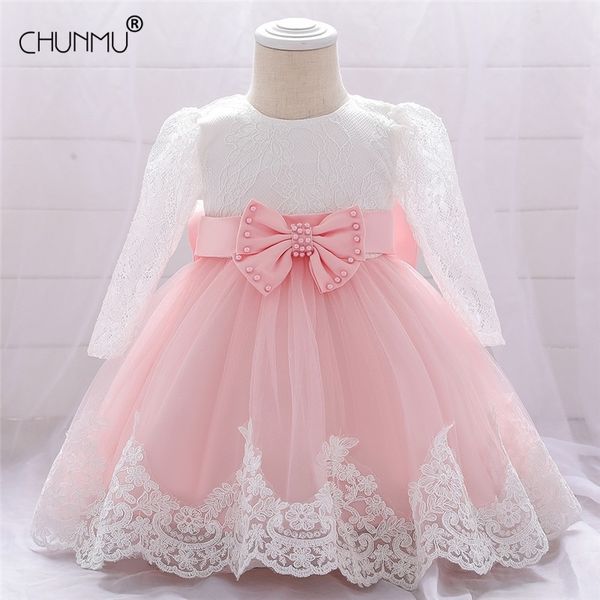 long sleeve infant baby girl dress lace flower baptism dresses for girls first year birthday party wedding clothes 210508, Red;yellow
long sleeve infant baby girl dress lace flower baptism dresses for girls first year birthday party wedding clothes 210508, Red;yellow