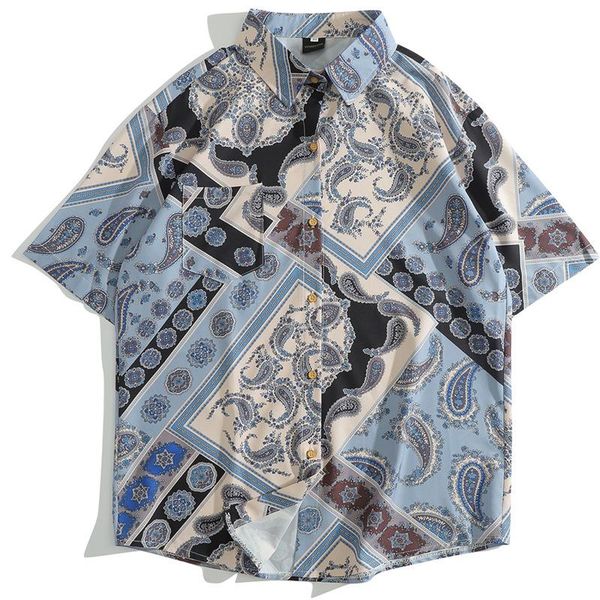 men's casual shirts hip hop men vintage flowers color block full printed summer beach streetwear fashion short sleeve hawaiian harajuku, White;black
men's casual shirts hip hop men vintage flowers color block full printed summer beach streetwear fashion short sleeve hawaiian harajuku, White;black