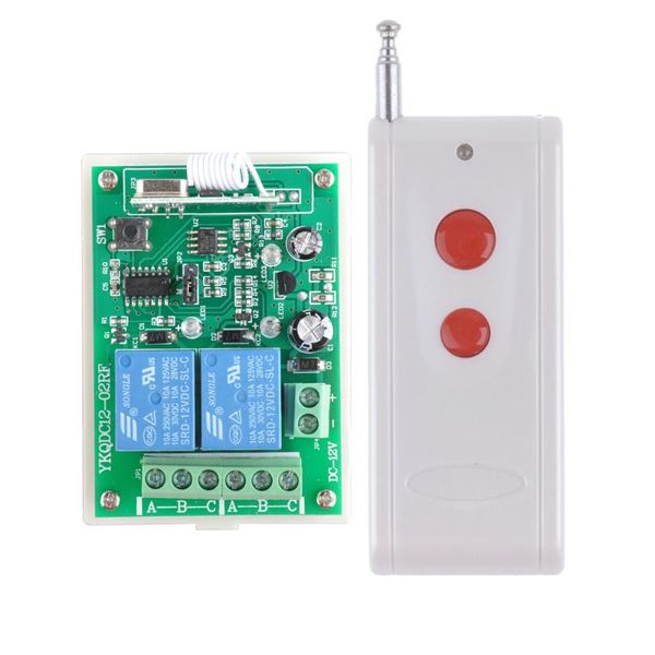 smart home control dc 12v 2ch receiver + long range remote transmitter switches 315/433 rx tx relay learning code
smart home control dc 12v 2ch receiver + long range remote transmitter switches 315/433 rx tx relay learning code