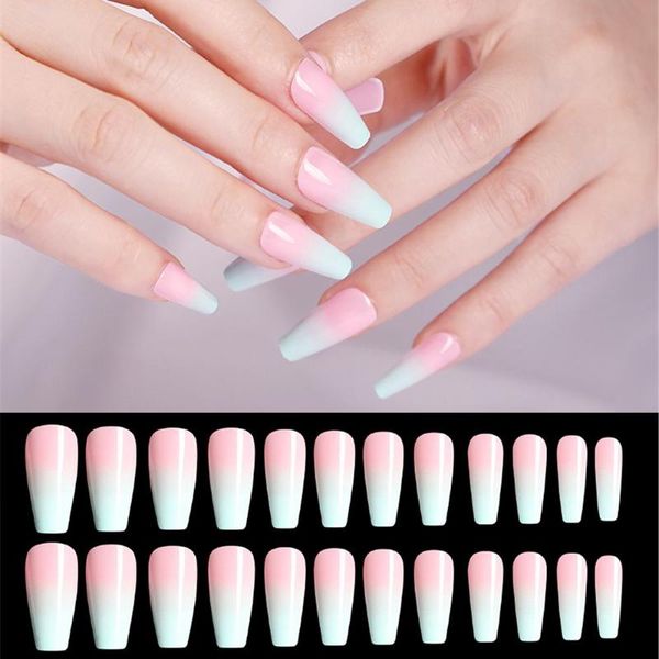 false nails 24 pcs/box gradient color fake full cover artificial wearable detachable ballerina diy nail art tips, Red;gold
false nails 24 pcs/box gradient color fake full cover artificial wearable detachable ballerina diy nail art tips, Red;gold