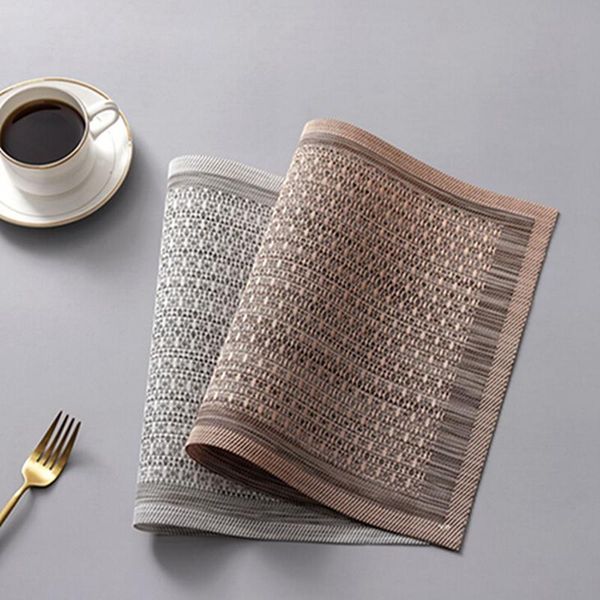mats & pads european double frame placemat el waterproof heat insulation mat pvc western simple table
mats & pads european double frame placemat el waterproof heat insulation mat pvc western simple table
