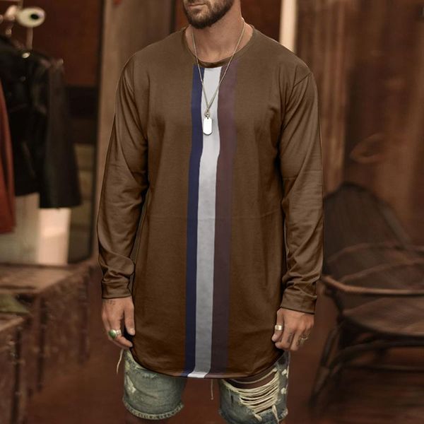 men's t-shirts traditional long-sleeved t-shirt striped printing brown dashiki fashion loose casual shirt mid-length african clothing, White;black
men's t-shirts traditional long-sleeved t-shirt striped printing brown dashiki fashion loose casual shirt mid-length african clothing, White;black