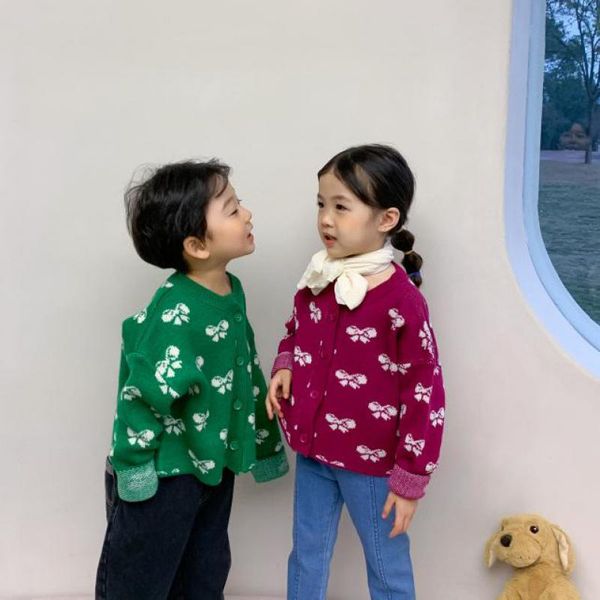 spring autumn kids girls sweater boys knitted cardigan children knit fashion girls o-neck bow print sweater clothes, Blue
spring autumn kids girls sweater boys knitted cardigan children knit fashion girls o-neck bow print sweater clothes, Blue