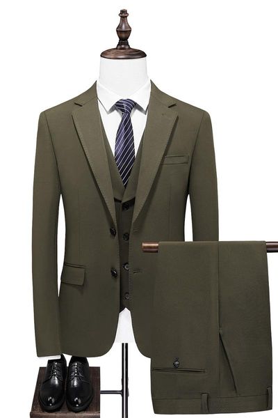 men's suits & blazers olieve green business men 3 pieces shawl lapel designer wedding tuxedos gold groomsman jacket and pants, White;black
men's suits & blazers olieve green business men 3 pieces shawl lapel designer wedding tuxedos gold groomsman jacket and pants, White;black