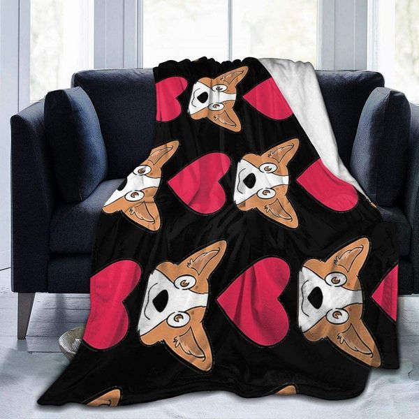 Happy Corgi Throw Blanket Ultra-Soft Fleece Bed Blanket Anti-Allergic Warm Bed Throws for Sofa Office-60x50in
Happy Corgi Throw Blanket Ultra-Soft Fleece Bed Blanket Anti-Allergic Warm Bed Throws for Sofa Office-60x50in