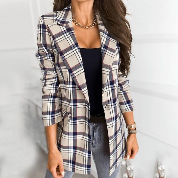 women's suits & blazers 2021 women plaid blazer suit jacket fashion autumn and winter clothes casual coat ladies checkered, White;black
women's suits & blazers 2021 women plaid blazer suit jacket fashion autumn and winter clothes casual coat ladies checkered, White;black