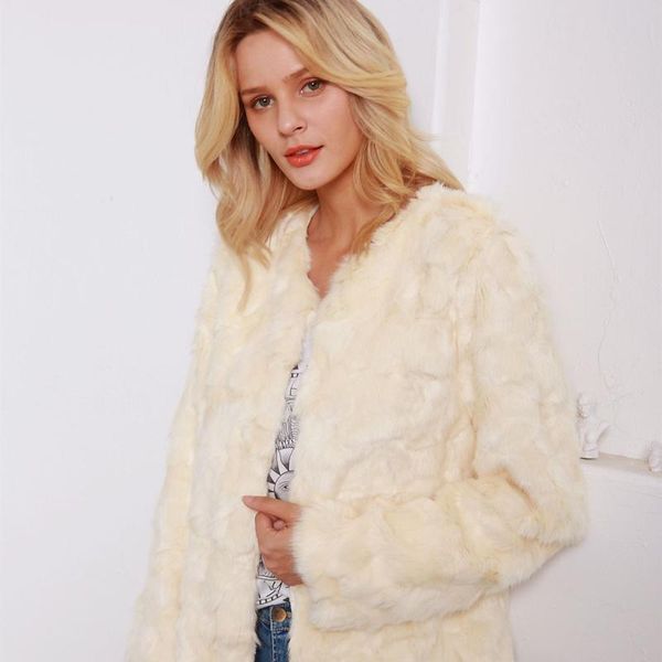 women's fur & faux 2021 autumn and winter style european american long-sleeved warm casual elegant ladies jacket slim fit, Black
women's fur & faux 2021 autumn and winter style european american long-sleeved warm casual elegant ladies jacket slim fit, Black