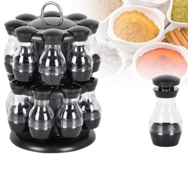 8/16pcs rotating spice rack jars for spices salt pepper spicy kitchen cruet condiment bottle jar convenience storage & organization
8/16pcs rotating spice rack jars for spices salt pepper spicy kitchen cruet condiment bottle jar convenience storage & organization