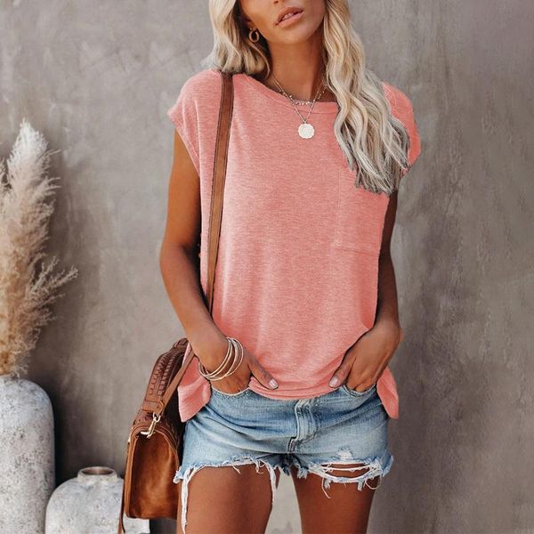 women's t-shirt 2021 summer solid tee shirts women pocket casual o-neck for t shirt short sleeve female womens loose soft tees, White
women's t-shirt 2021 summer solid tee shirts women pocket casual o-neck for t shirt short sleeve female womens loose soft tees, White
