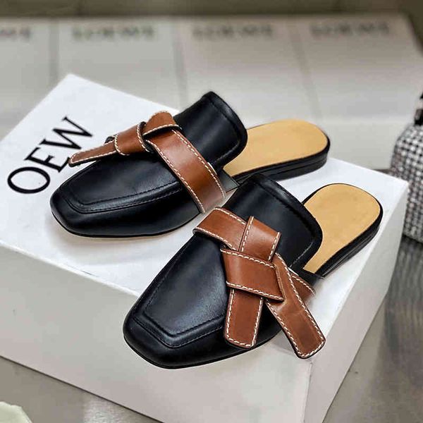 slippers sandals 2021 summer new style square half mop bowknot baotou slippers women's flat bottom support wear lazy sandalszly, Black
slippers sandals 2021 summer new style square half mop bowknot baotou slippers women's flat bottom support wear lazy sandalszly, Black