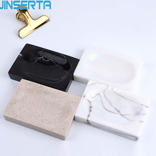 kitchen storage & organization jinserta marbled soap box resin bathroom plate creative multifunctional tray unique for home el
