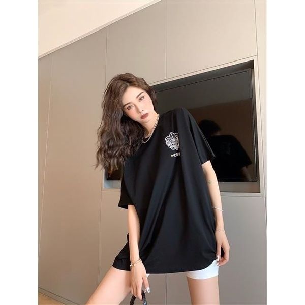 factory brand chrome/hearts t shirts crosin 21ss summer new fashion sanskrit print drill back cross crew neck t-shirt for me, White
factory brand chrome/hearts t shirts crosin 21ss summer new fashion sanskrit print drill back cross crew neck t-shirt for me, White