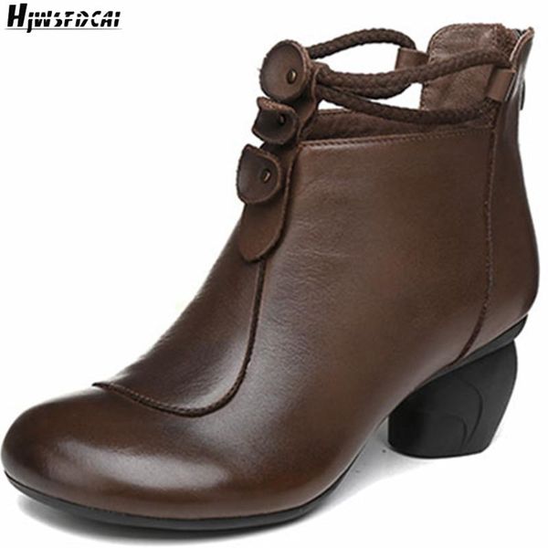 boots hjwsfdcai retro genuine leather women lace-up wedges platform breathable ladies high heel shoes winter punk botas de mujer, Black
boots hjwsfdcai retro genuine leather women lace-up wedges platform breathable ladies high heel shoes winter punk botas de mujer, Black