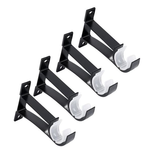 other home decor 4 pack single curtain rod brackets for drapery aluminum alloy heavy duty holders (black)
other home decor 4 pack single curtain rod brackets for drapery aluminum alloy heavy duty holders (black)