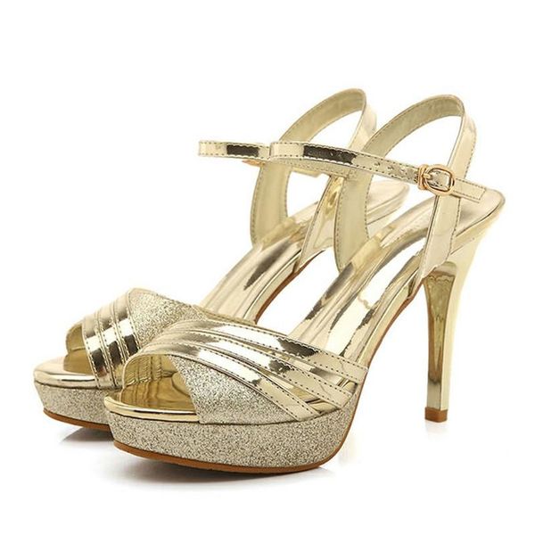 summer sandals women gold high heels platform peep toe heel shoes sandalia feminina, Black
summer sandals women gold high heels platform peep toe heel shoes sandalia feminina, Black