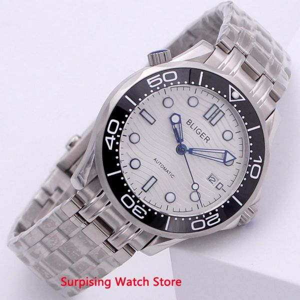 wristwatches bliger 41mm automatic mechanical men watch stainless steel strap sapphire crystal luminous waterproof calendar wristwatch, Slivery;brown
wristwatches bliger 41mm automatic mechanical men watch stainless steel strap sapphire crystal luminous waterproof calendar wristwatch, Slivery;brown
