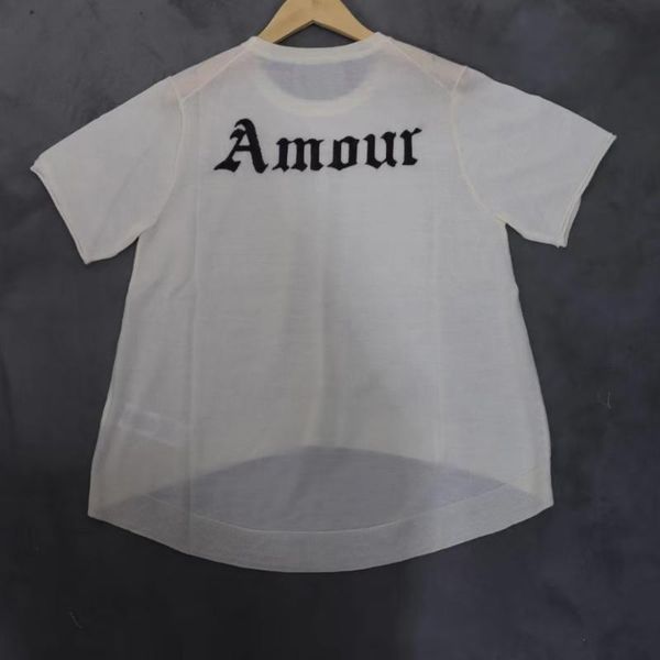 women's knits & tees letter jacquard women knit sweater o-neck casual wild short sleeve, White
women's knits & tees letter jacquard women knit sweater o-neck casual wild short sleeve, White