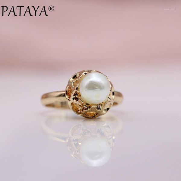 cluster rings pataya special offer 585 rose gold round imitation pearls hollow engraved women wedding party jewelry girl cute gift1, Golden;silver
cluster rings pataya special offer 585 rose gold round imitation pearls hollow engraved women wedding party jewelry girl cute gift1, Golden;silver