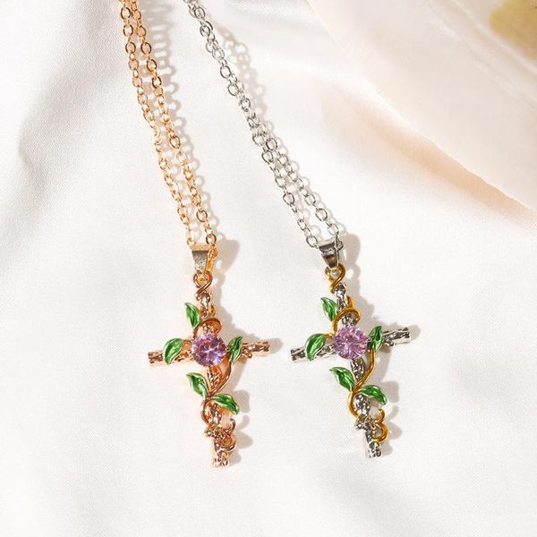 retro fashion stainless steel jewelry necklace pendent women cross crystal neck chains for pendant necklaces, Silver
retro fashion stainless steel jewelry necklace pendent women cross crystal neck chains for pendant necklaces, Silver