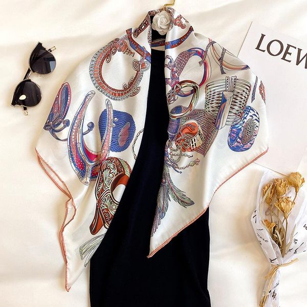 scarves designer simple handkerchief iterary 90cm square scarf chiffon sunscreen beach towel muslim hijab career shawl bandana, Blue;gray
scarves designer simple handkerchief iterary 90cm square scarf chiffon sunscreen beach towel muslim hijab career shawl bandana, Blue;gray