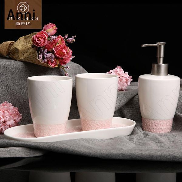 bath accessory set nordic creative bathroom ceramic simple modern relief craft 4piece hower accessories organizer with tray home decoration
bath accessory set nordic creative bathroom ceramic simple modern relief craft 4piece hower accessories organizer with tray home decoration